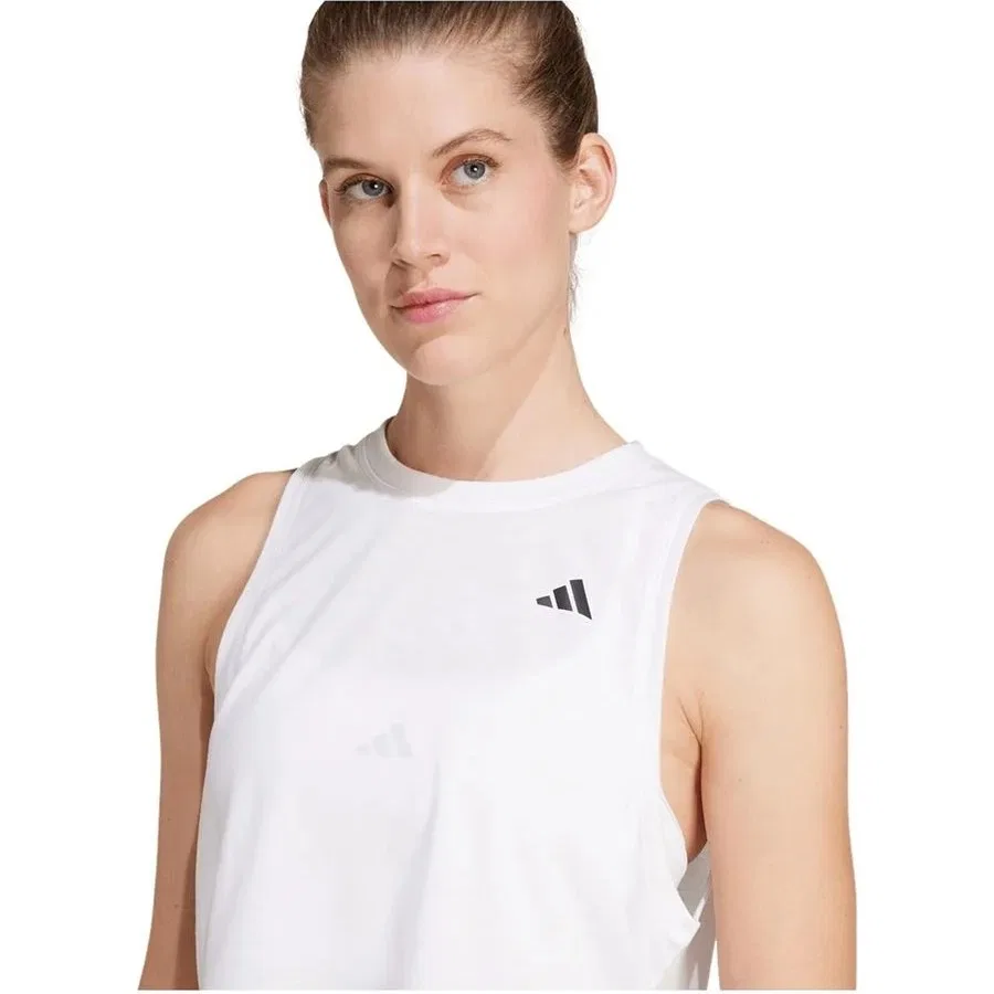 Женский топ без рукавов из коллекции WE TANK adidas, Белый — фото 4