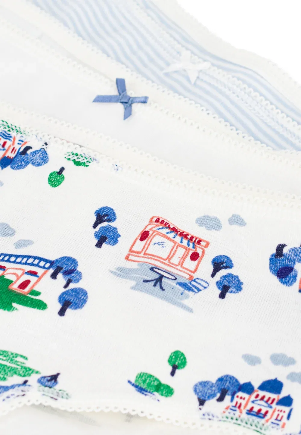 Комплект из 3 трусов Petit Bateau, White Multicolor — фото 3