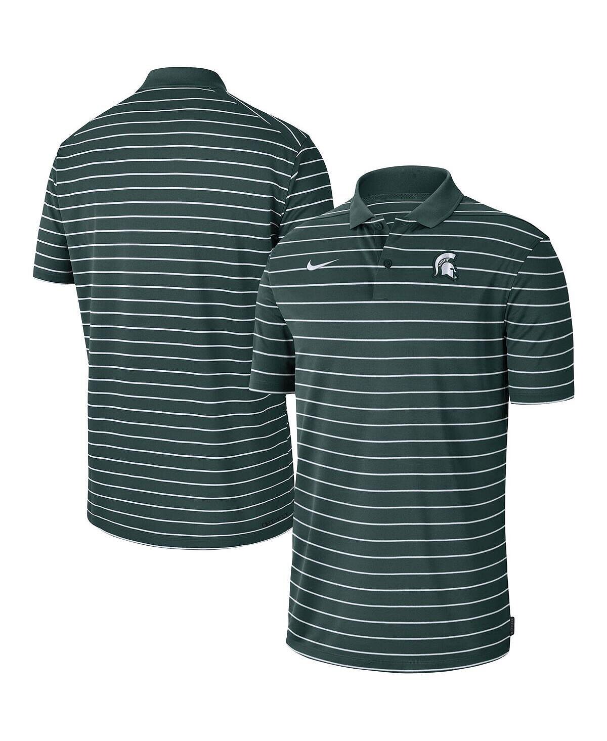 

Мужская зеленая футболка-поло michigan state spartans icon victory coaches 2022 early season performance polo Nike, зеленый