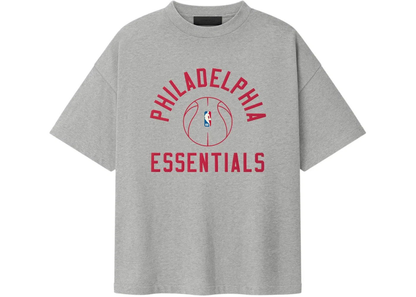 Унисекс футболка с принтом Fear of God Essentials Sixers x Barkley Hendricks 90s Tee, Concrete Heather