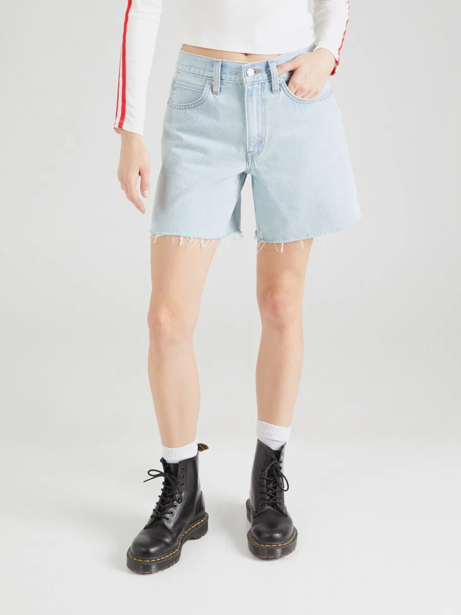 Шорты LEVI'S Baggy Jeans '94 Baggy Shorts' светло-голубого цвета — фото 2