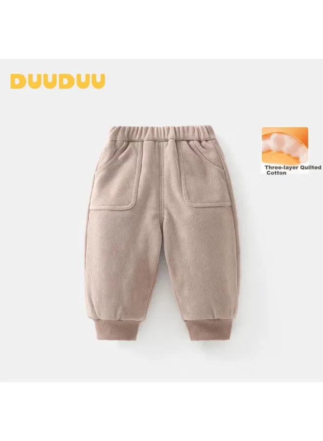 Штаны детские утепленные хлопковые Duuduu