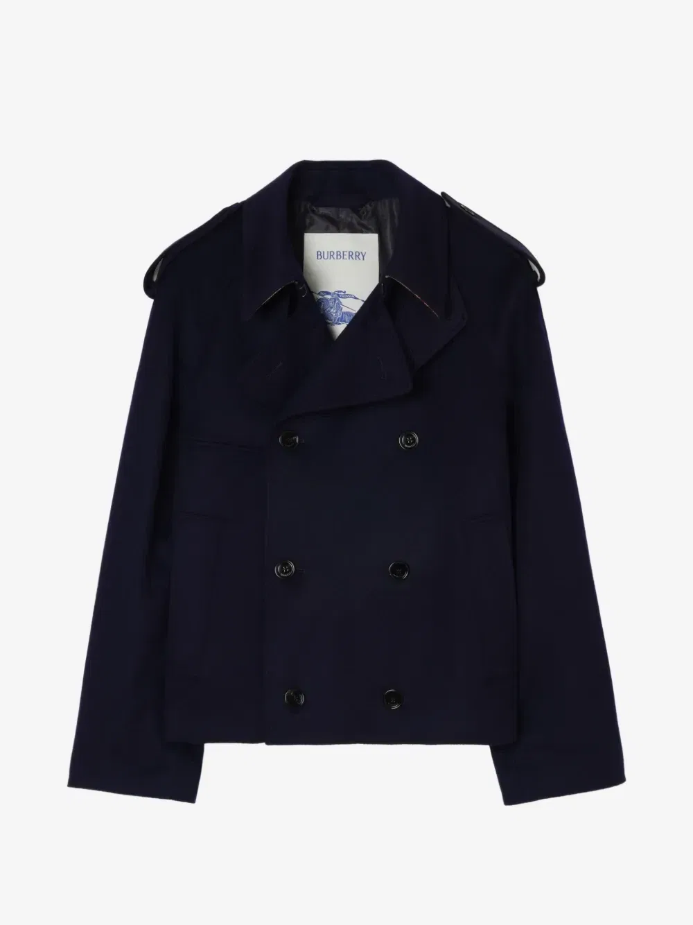 Кашемировая куртка-тренч Leadenham BURBERRY, синий