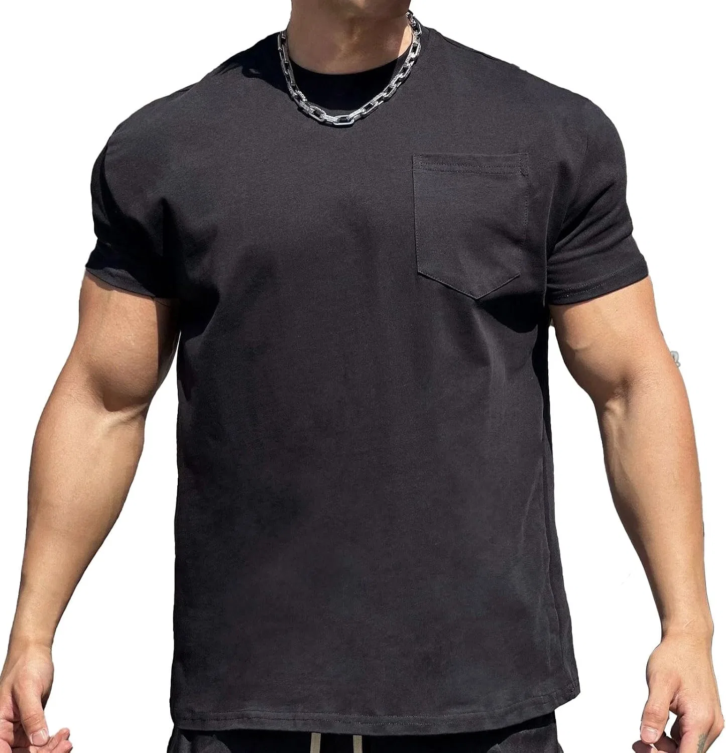 Мужская футболка с коротким рукавом Muscle, Black