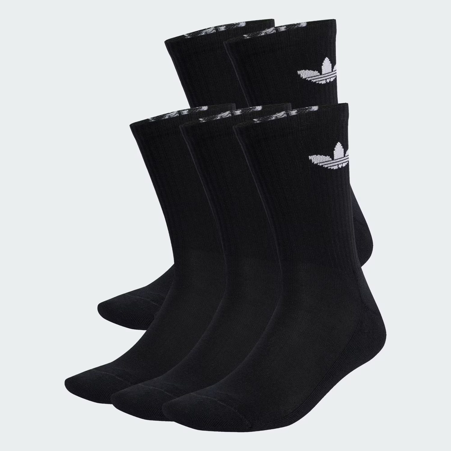 

Носки Adidas Originals Trefoil Cushion Crew Socks 6 Pairs, черный