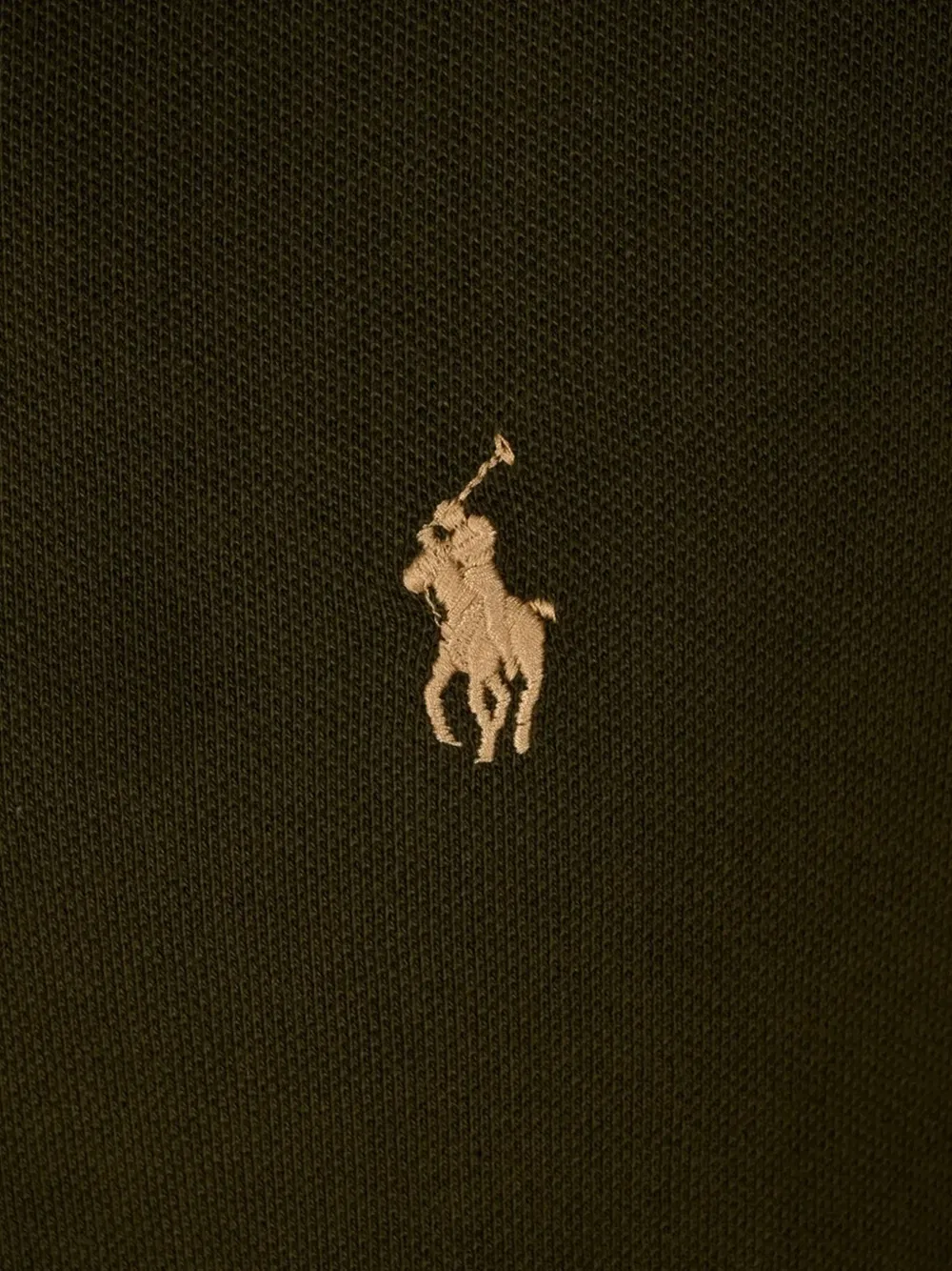 Хлопковое поло с вышитым логотипом POLO RALPH LAUREN, зеленый — фото 3