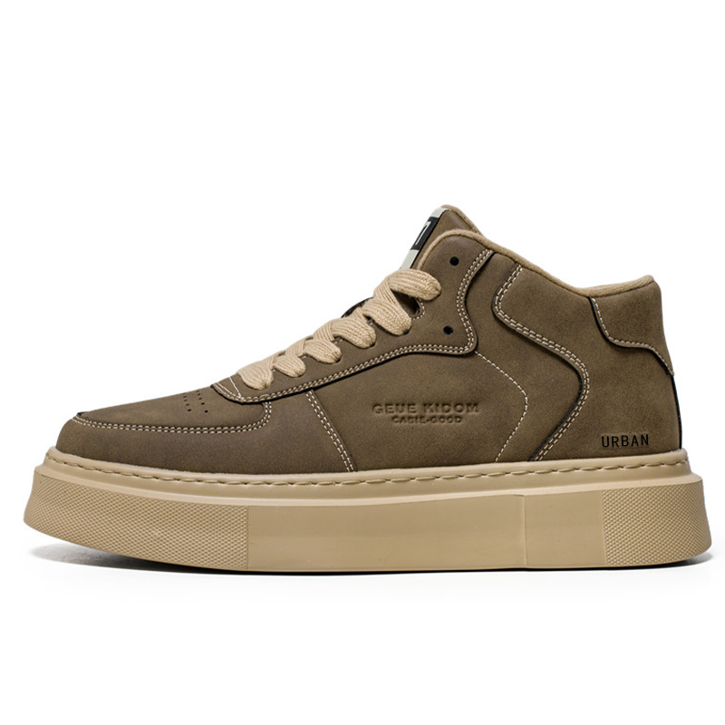 

URBAN AUTHENTIC Скользоустойчивые, износостойкие, легкие полувысокие повседневные туфли мужские - коричневый, цвет Brown