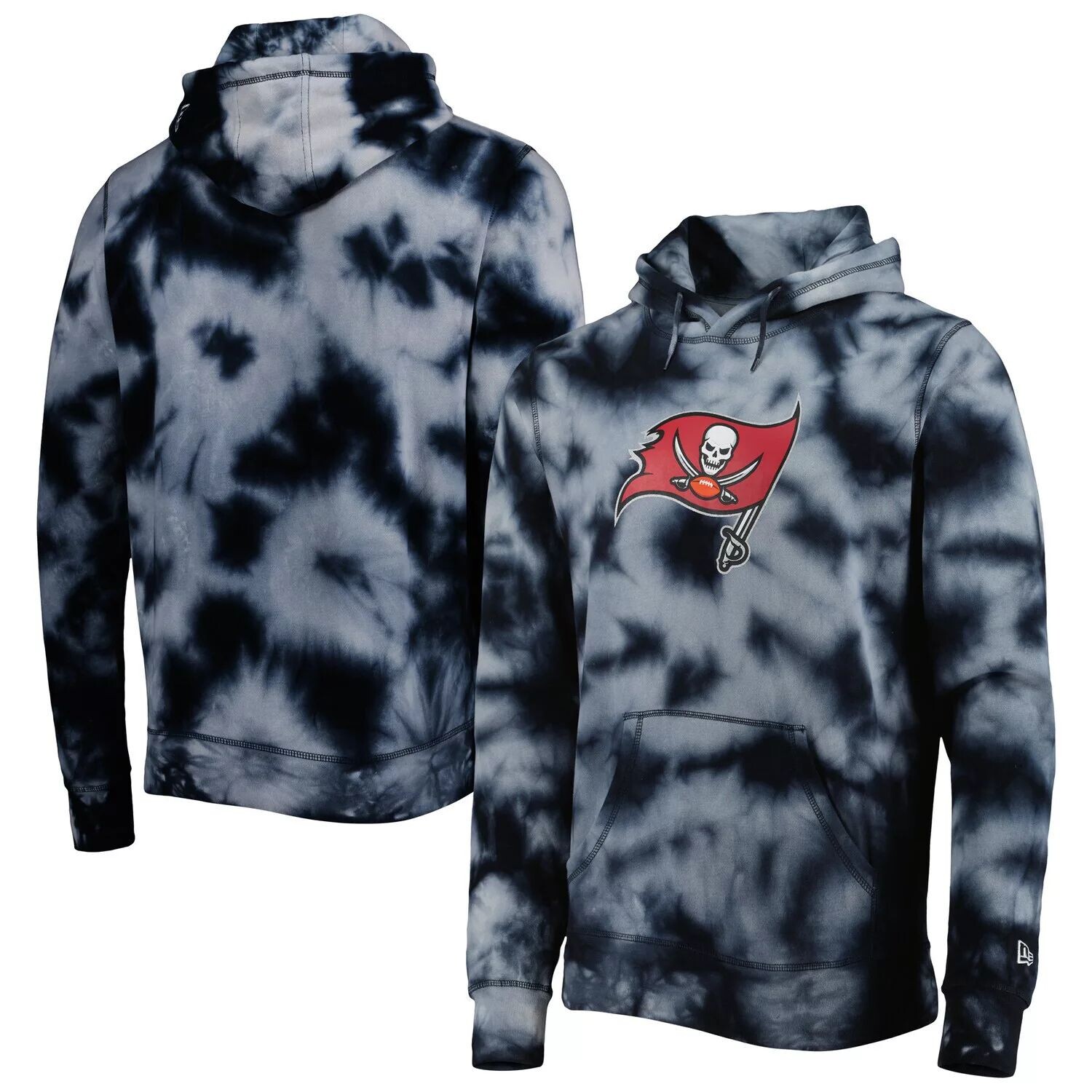 

Мужская черная толстовка с капюшоном Tampa Bay Buccaneers Team Tie Dye New Era, Черный, Мужская черная толстовка с капюшоном Tampa Bay Buccaneers Team Tie Dye New Era