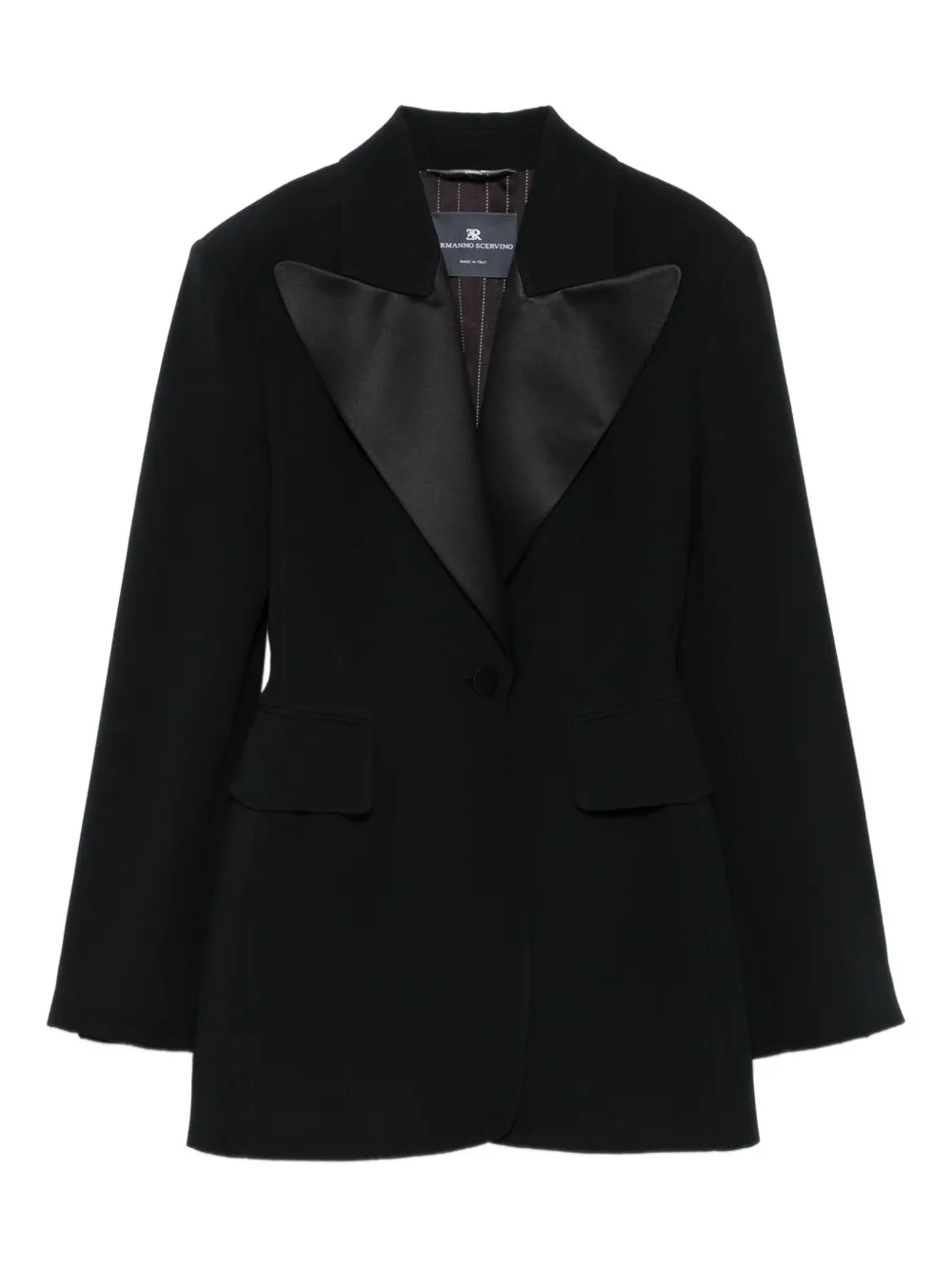 

Однобортный пиджак Ermanno Scervino, черный