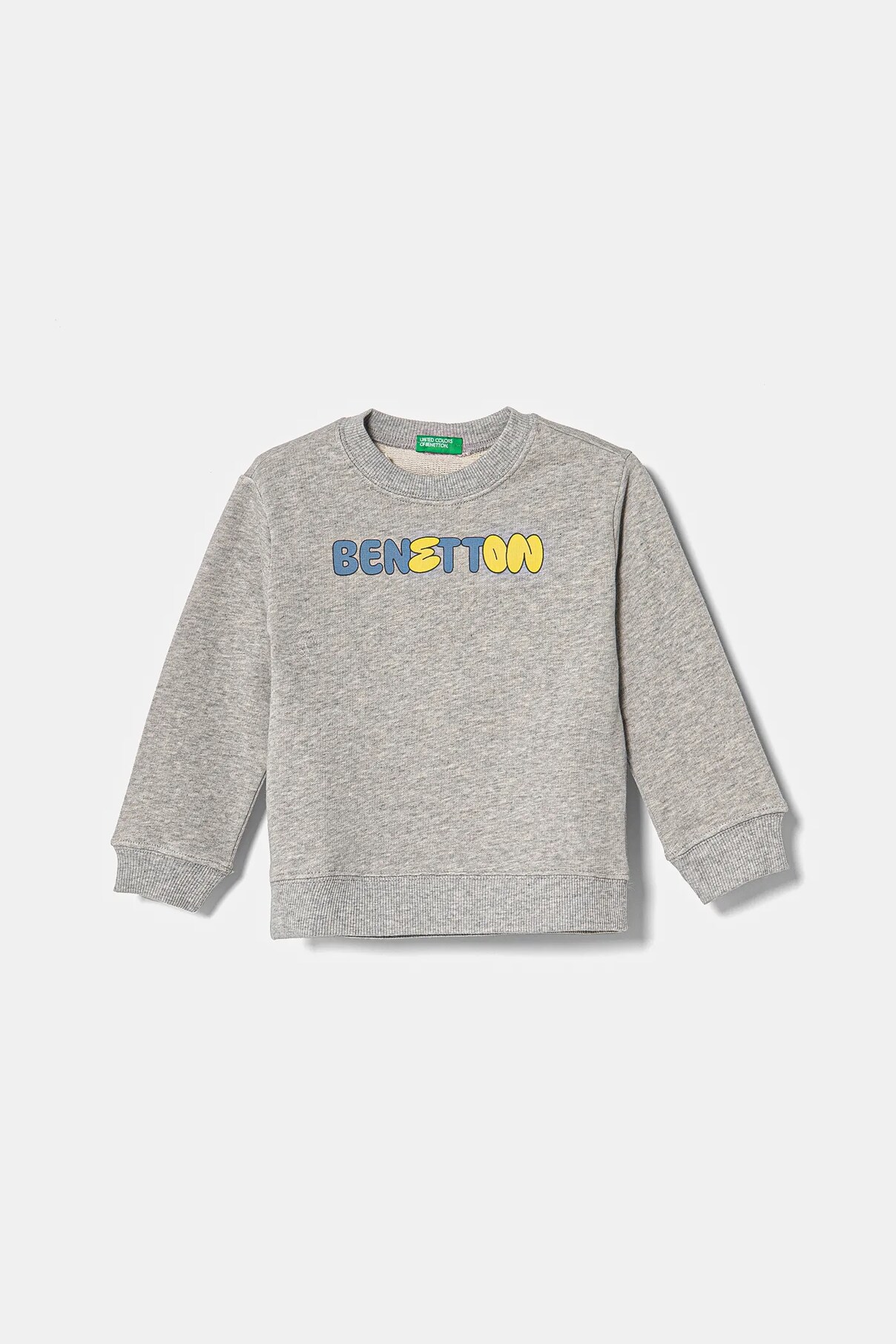 

Детская хлопковая толстовка United Colors Of Benetton, серый