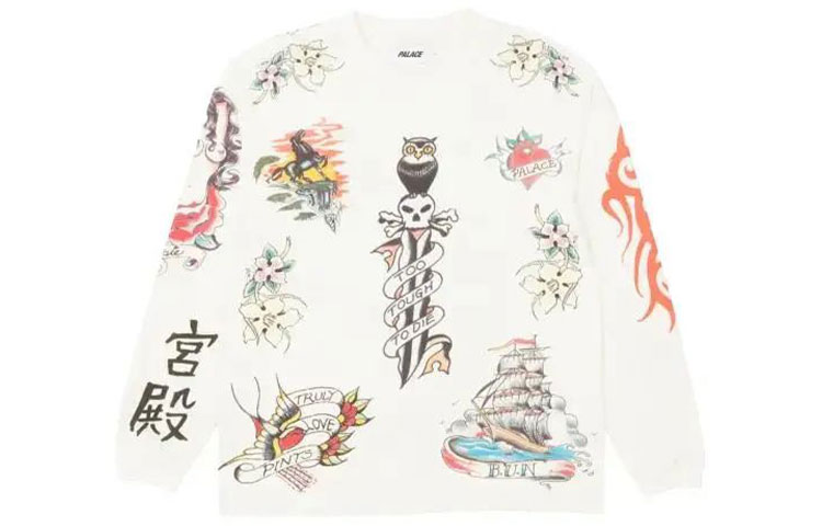 

Толстовка Inky Longsleeve PALACE, белый