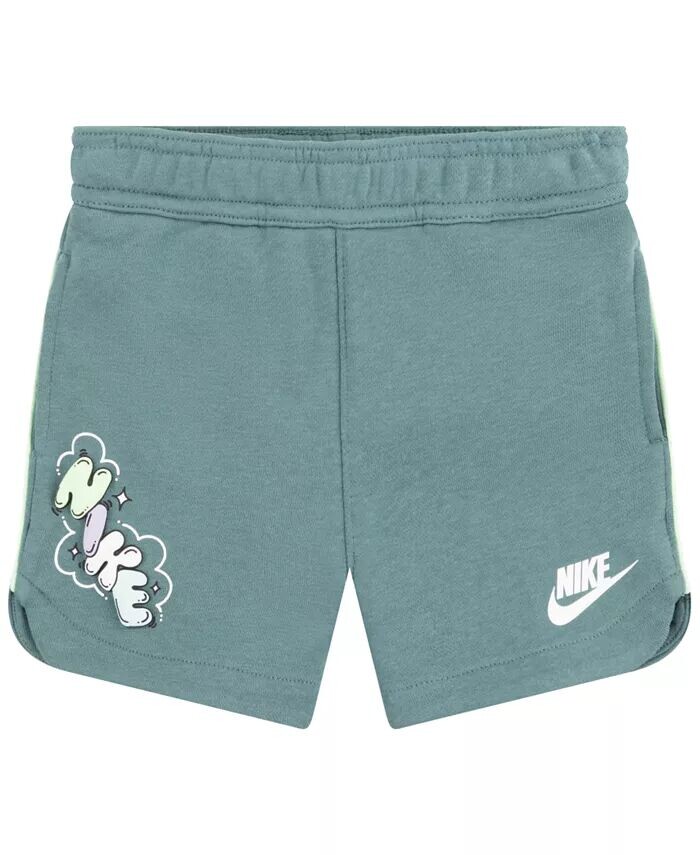 

Шорты с рисунком Futura для мальчиков Nike, зеленый