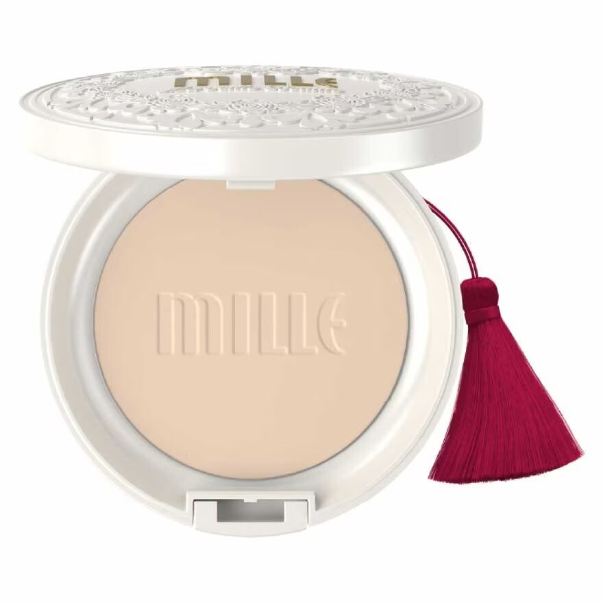 

Mille Super Whitening Gold Rose Powder Pact SPF48 PA++ 11г. 01 Свет, Light