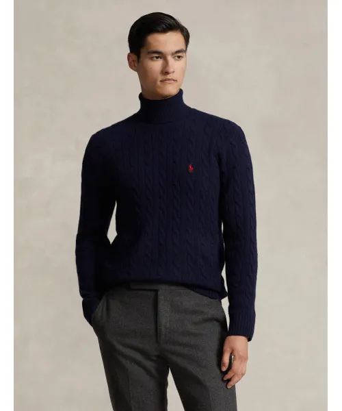 

Шерстяная водолазка Slim fit Polo Ralph Lauren, синий