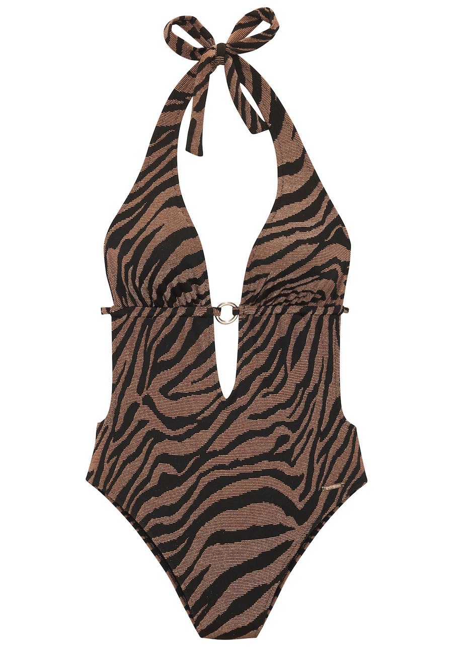 

Треугольный купальник Bruno Banani, коричневый/черный