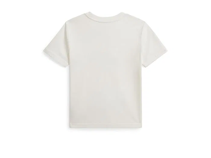 Футболка хлопковая Logo Cotton Jersey Tee Polo Ralph Lauren Kids, Deckwash White — фото 2
