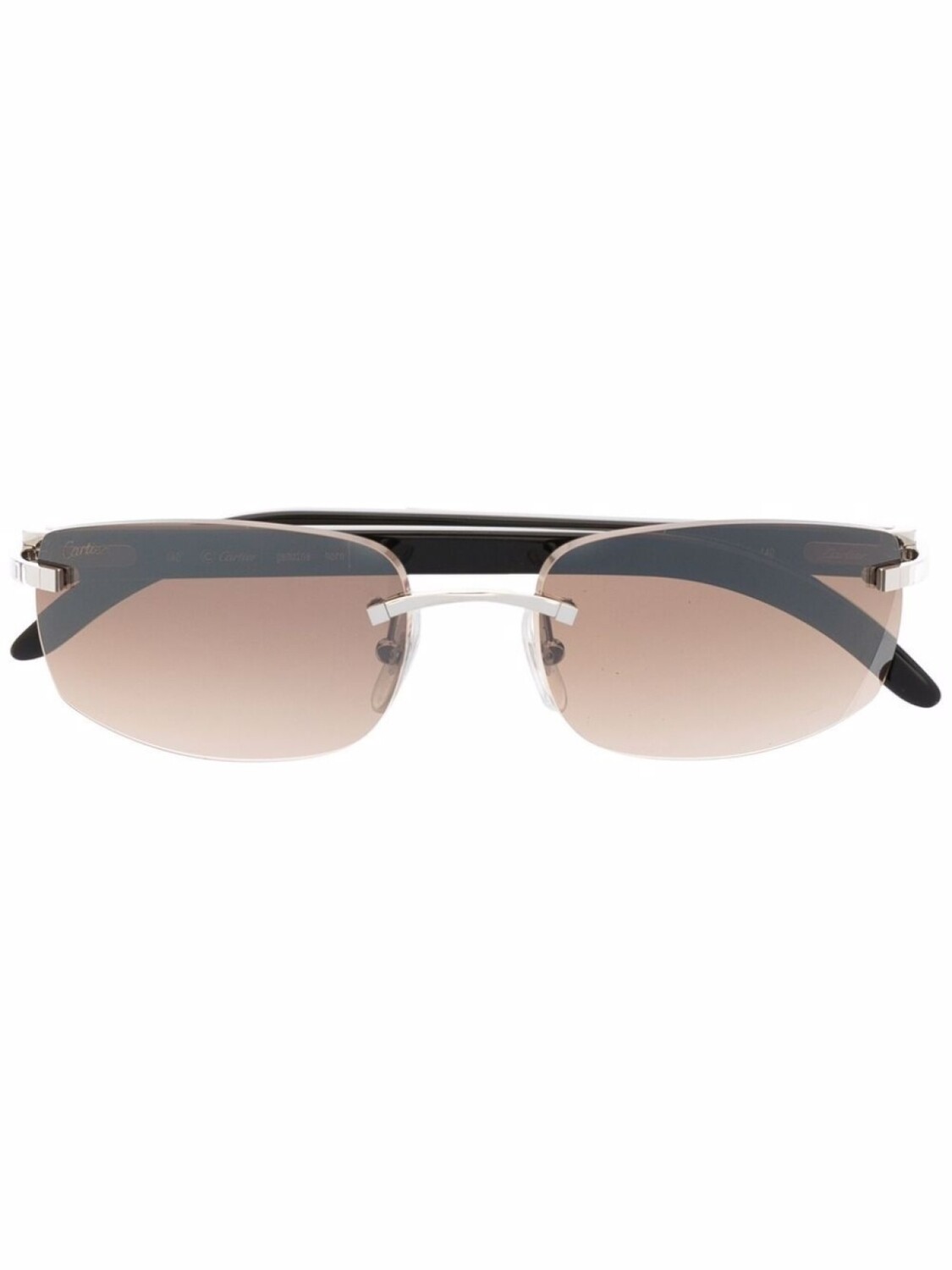 

Cartier Eyewear солнцезащитные очки с эффектом градиента, белый