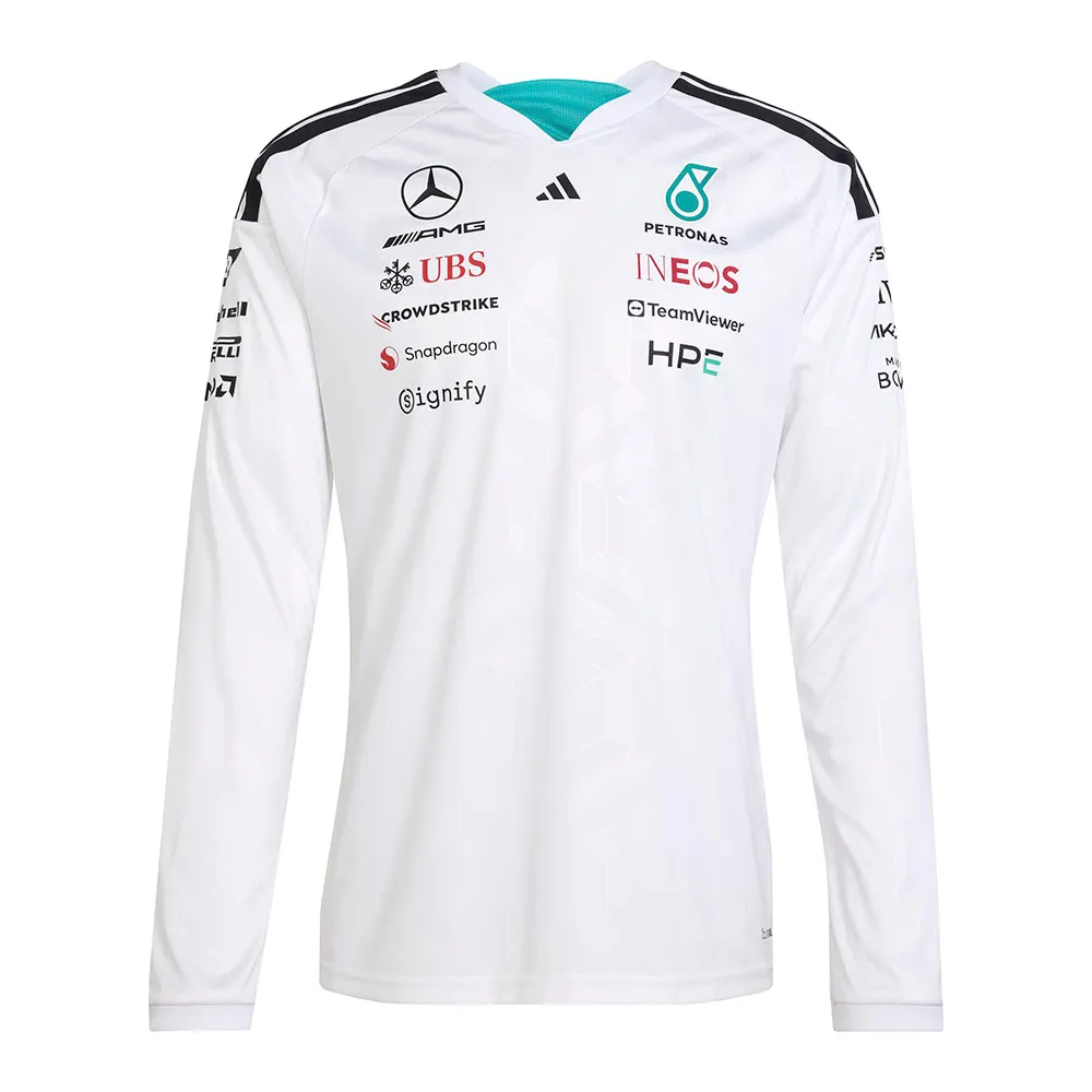 

Футболка с длинным рукавом adidas Mercedes-AMG Petronas F1 Team Driver, белый