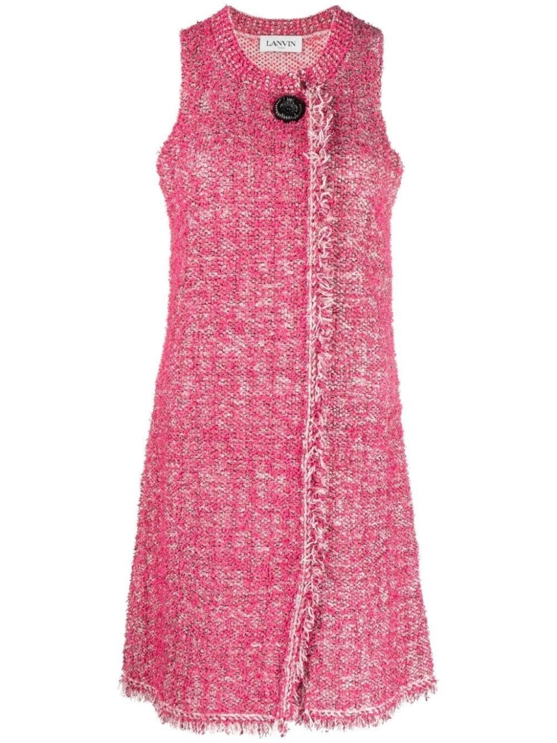 

Платье с бахромой Lanvin, розовый