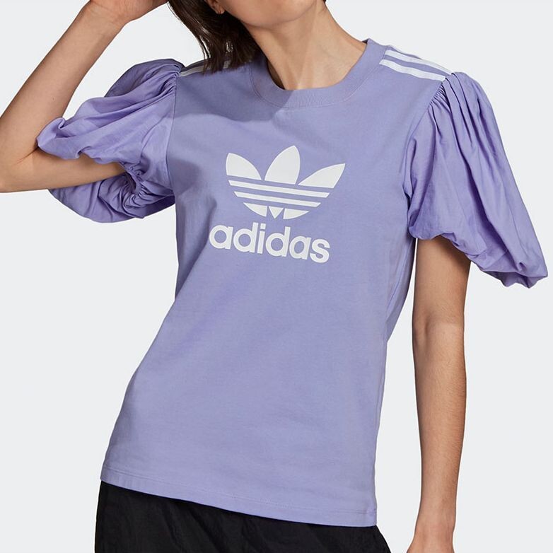 Женская футболка с рукавами-фонариками Adidas Originals — фото 2