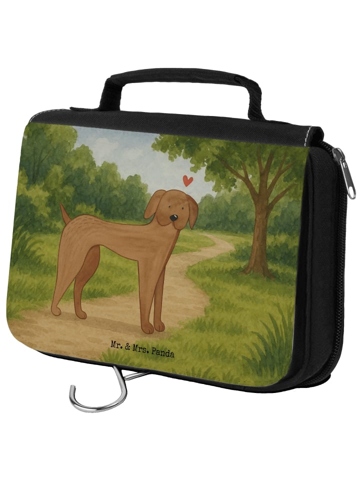 

Mr. & Mrs. Panda Косметичка с изображением собаки породы немецкий дог, без слогана, белого цвета