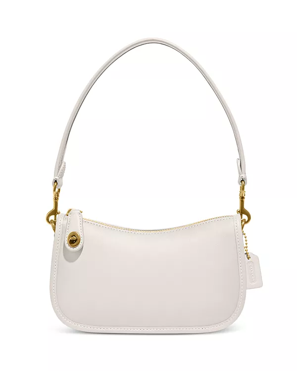 

Миниатюрная кожаная сумочка Swinger Coach, белый