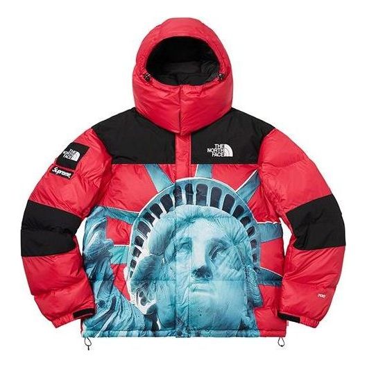 

Куртка x the north face statue of liberty mountain jacket 'red' Supreme, красный