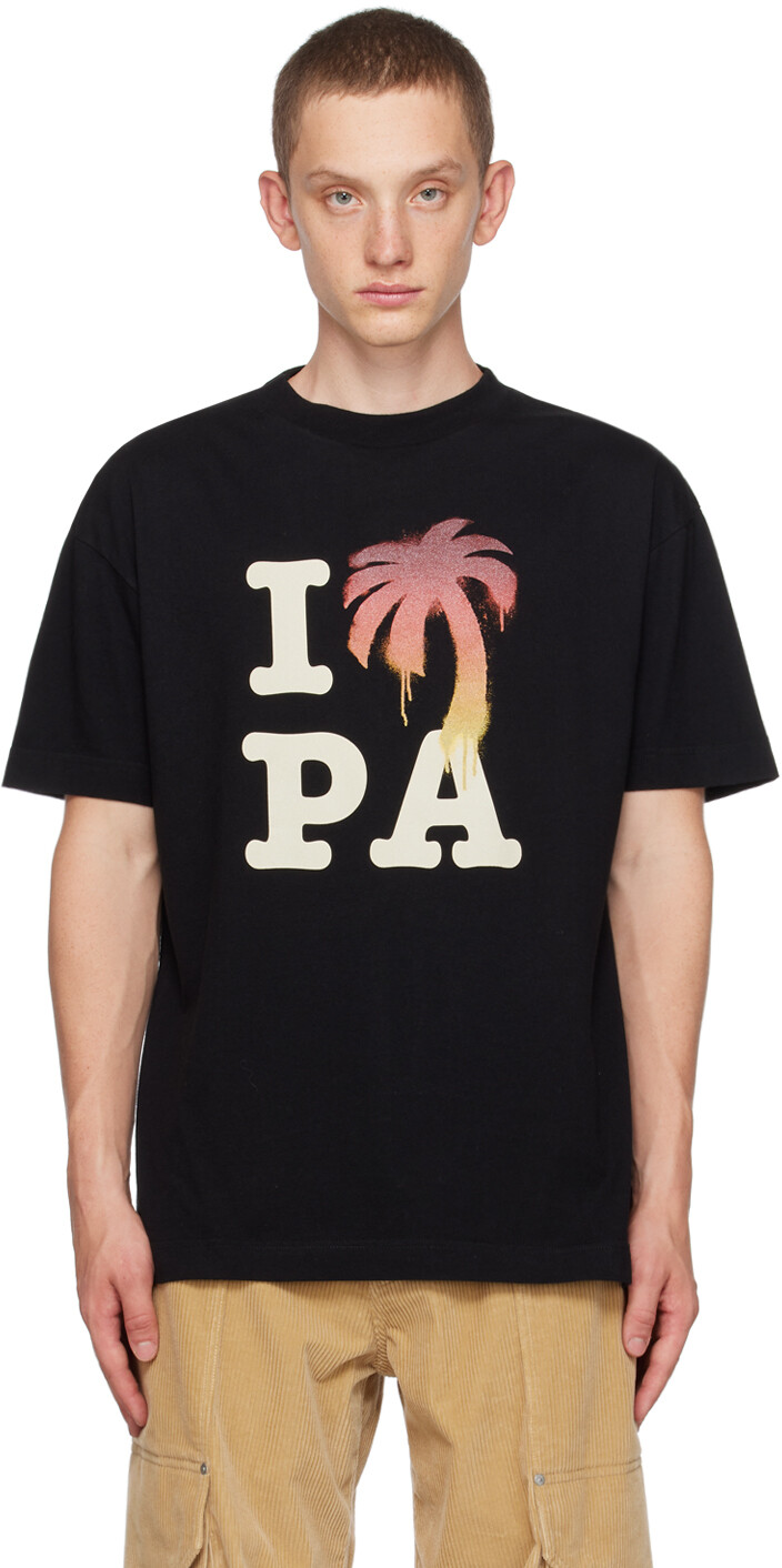 

Черная футболка Palm Angels I Love PA, Черный, Черная футболка Palm Angels I Love PA