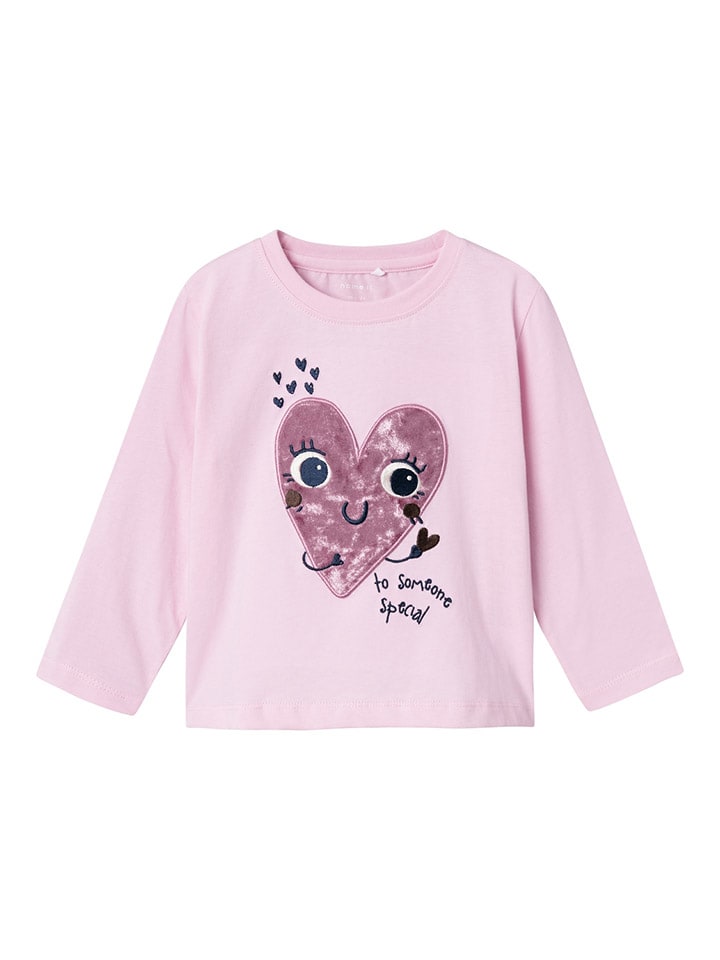 

Лонгслив name it Longsleeve Ohfelia, розовый
