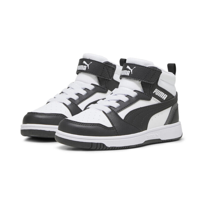 

Кроссовки Rebound V6 Mid Молодежные PUMA White Black Shadow Grey, цвет grau