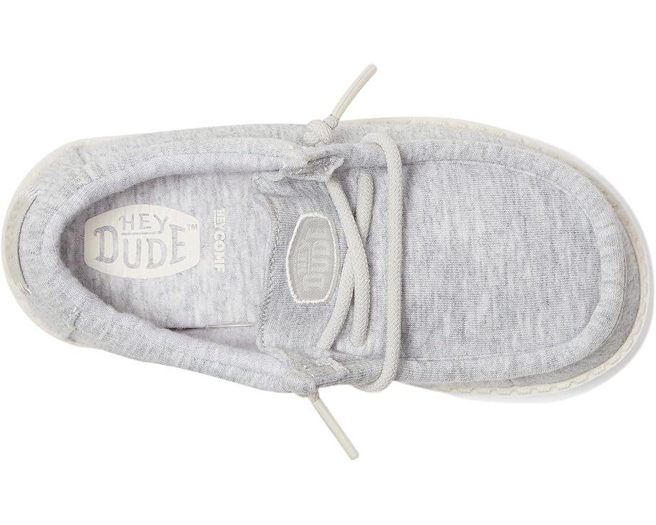 Детские кроссовки Wally Stretch Jersey (для малышей) Hey Dude Kids, Light Grey — фото 2