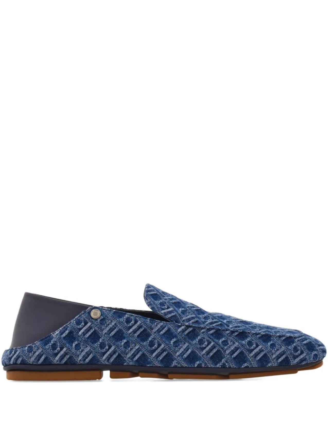 

Ferragamo лоферы с монограммой, синий