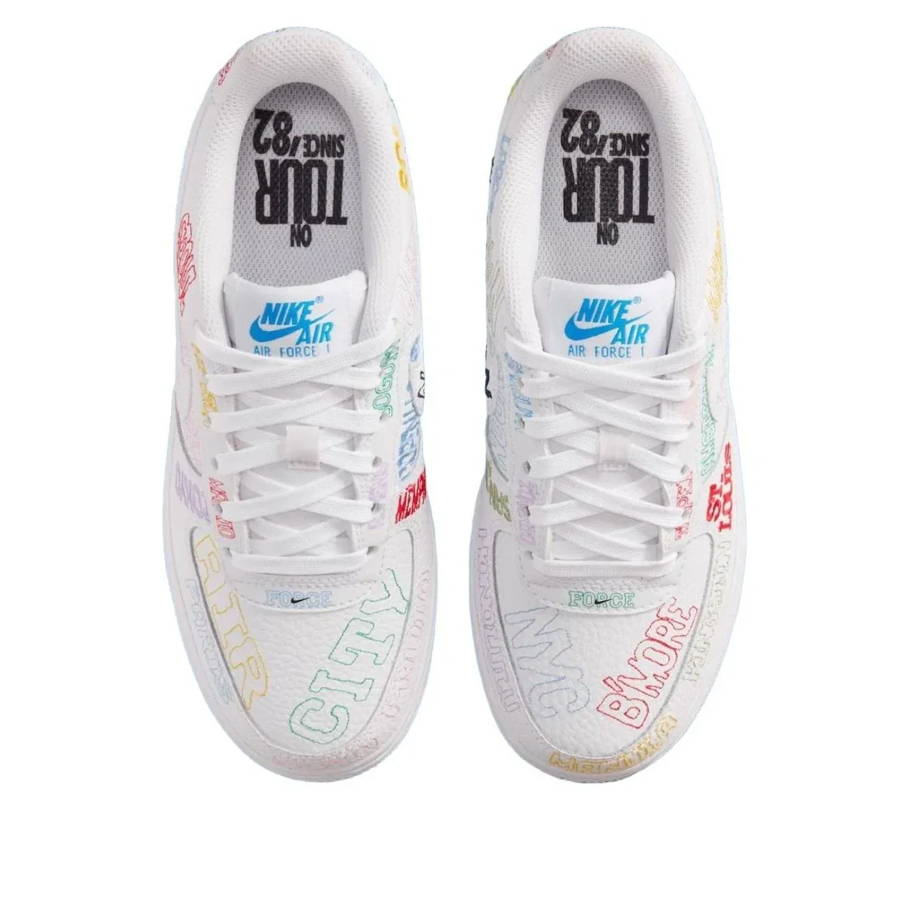 Кроссовки Nike Air Force 1 Low 'On Tour' IO9739-100, белый — фото 4