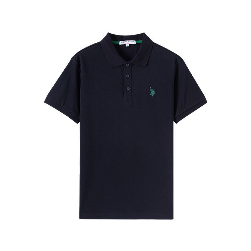 Мужские поло с коротким рукавом U.S. POLO ASSN., черный — фото 3