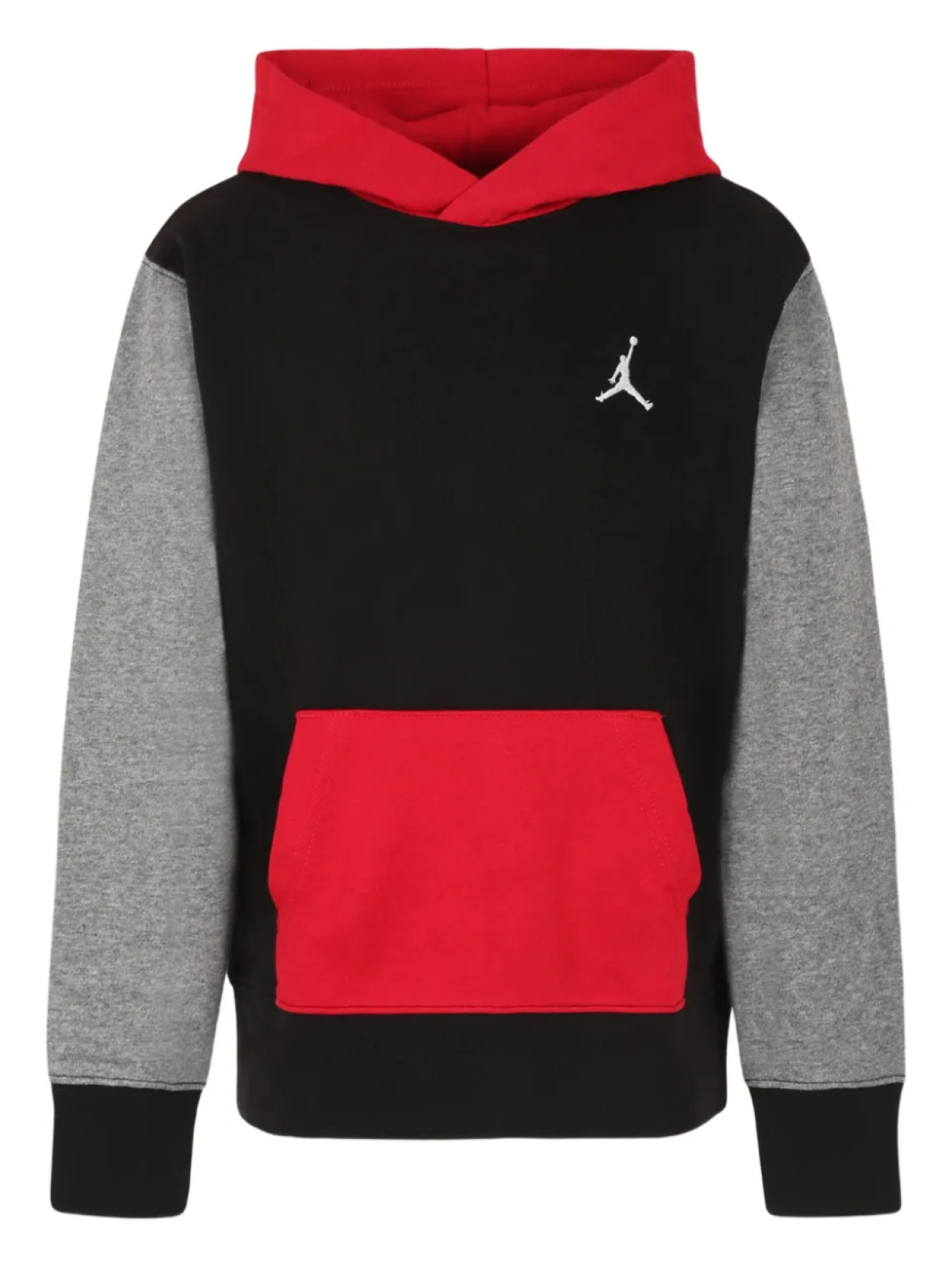 

Толстовка с капюшоном и панельным дизайном Jordan Kids, черный