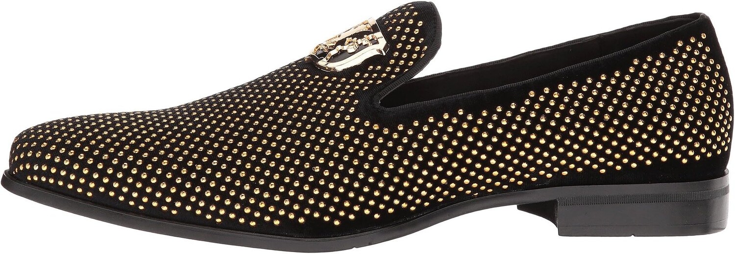 Лоферы Swagger Studded Ornament Loafer Stacy Adams, цвет Black/Gold — фото 4