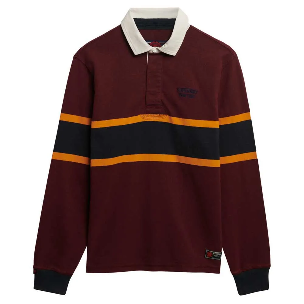 Футболка с коротким рукавом Superdry Vintage Athletic Stripe Rugby, красный — фото 2