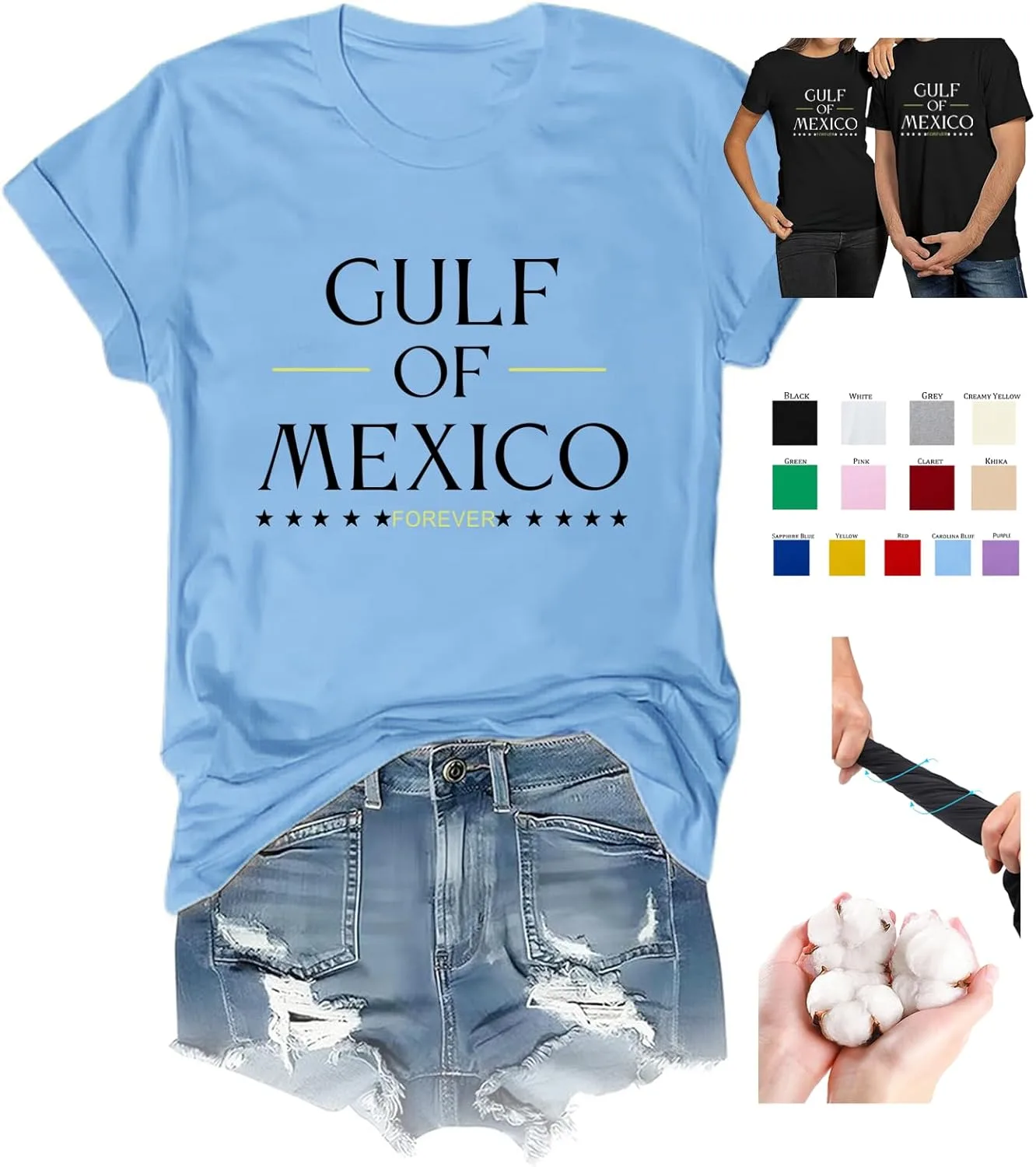 Футболка Gulf of Mexico Forever, Purple, Adults, Unisex, Short Sleeve