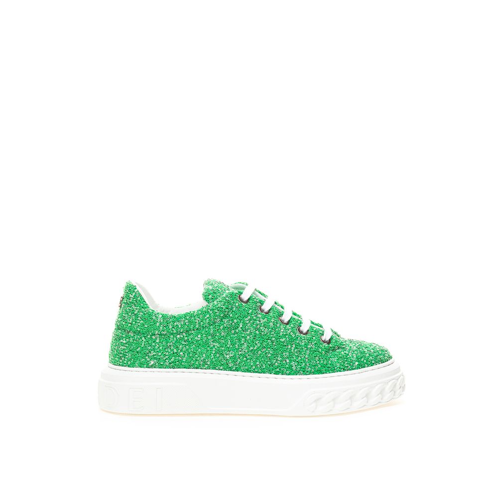 Женские кроссовки Casadei Emerald Elegance из кожи