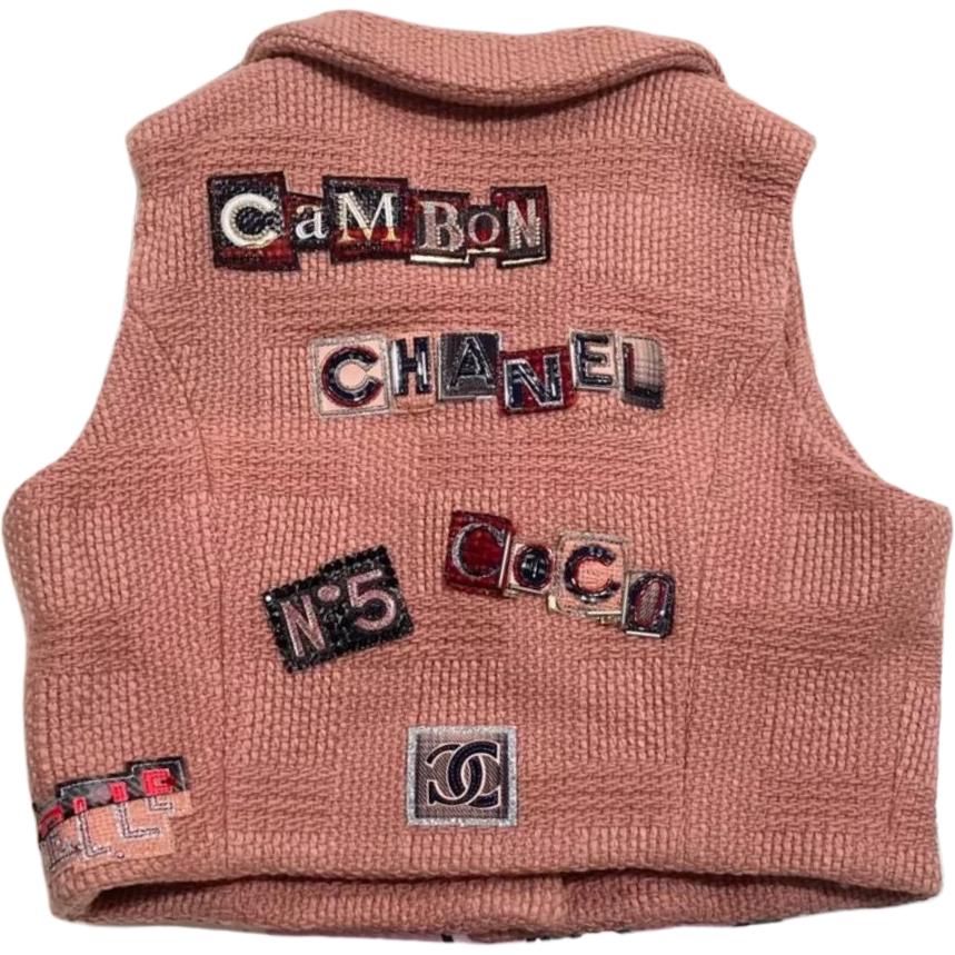 CHANEL Женская розовая жилетка, Pink — фото 3
