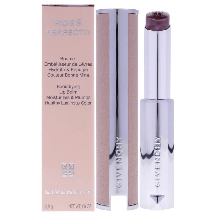 Бальзам для губ Givenchy Ladies Rose Perfecto Beautifying 0,09 унции 117 Chilling Brown Уход за кожей 3274872455696, коричневый