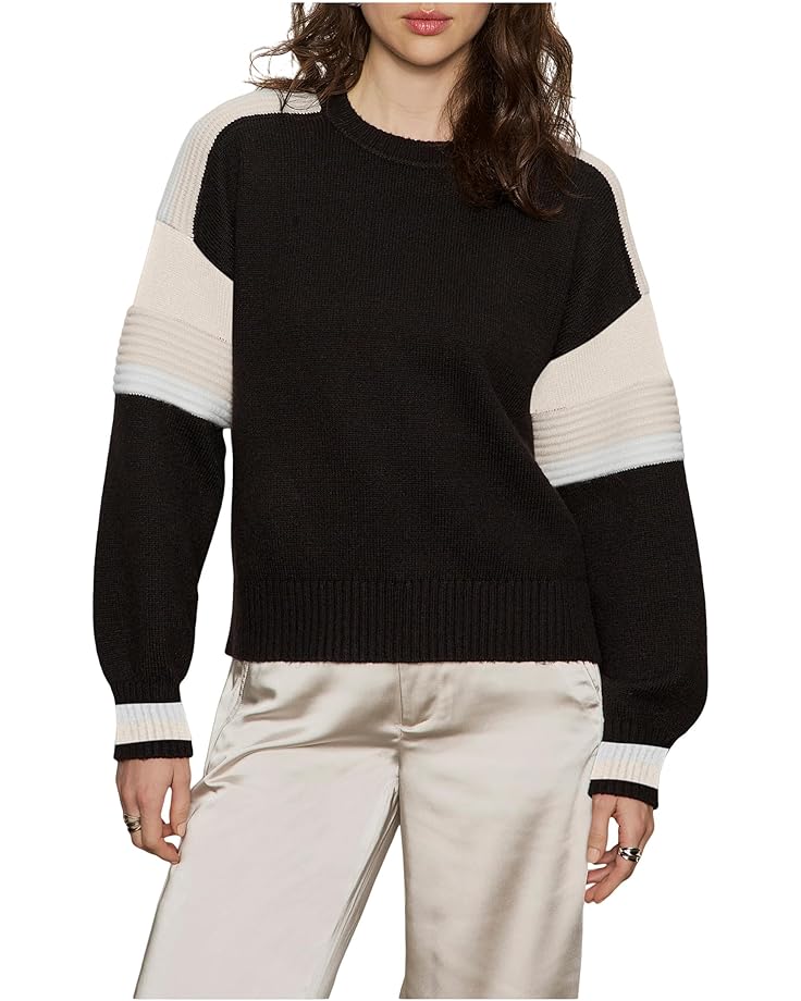 

Женский свитер Sanctuary Sporty Stripe Crewneck, Black Multi