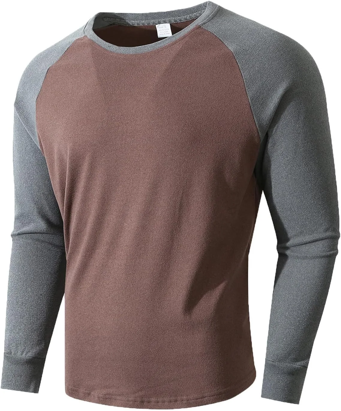 

Ymosrh Мужская футболка с длинным рукавом реглан