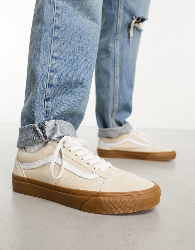 

Овсяные кроссовки на резиновой подошве Vans Old Skool