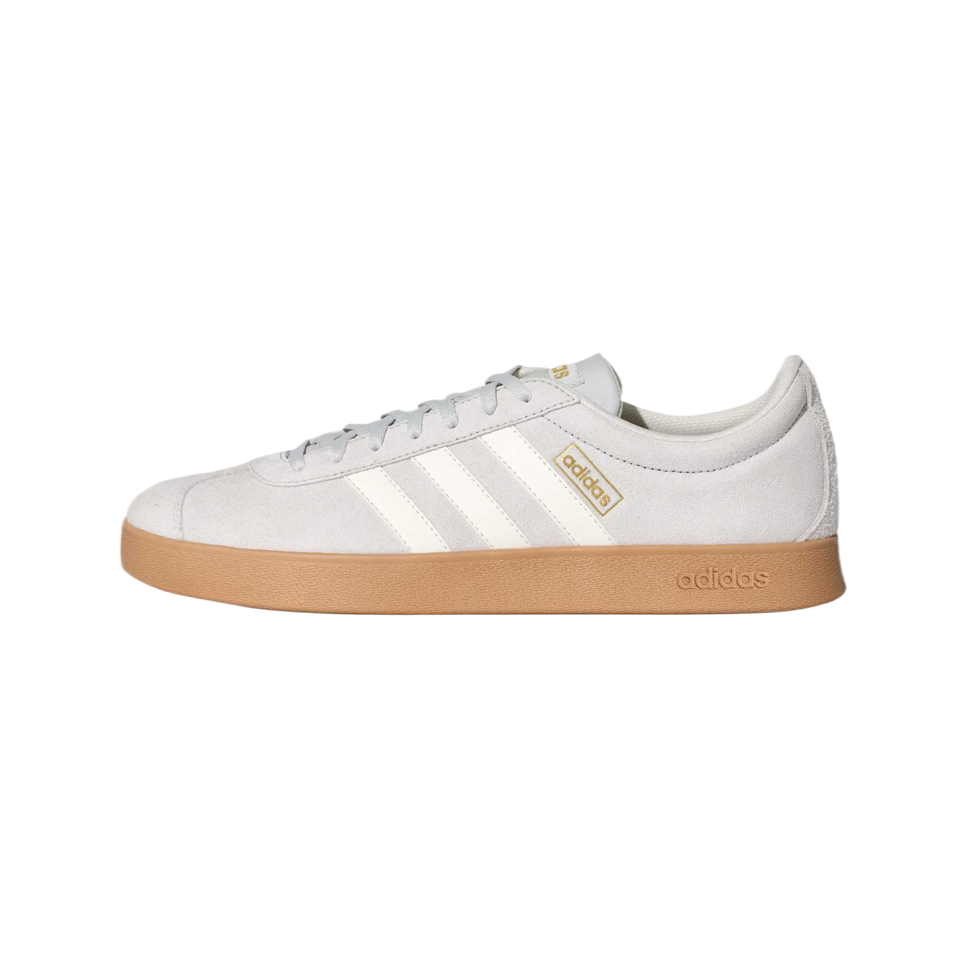 

Кроссовки Vl Court Classic Low top German Army Trainers Unisex Adidas, светло-серый/bright белый/золото