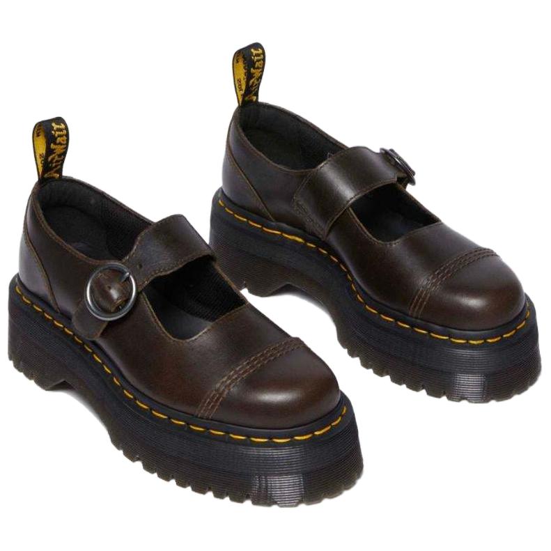 Повседневные туфли женские коричневые Dr.Martens — фото 4