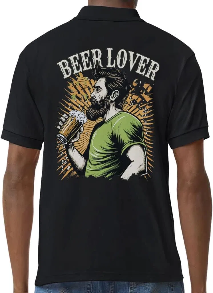 Футболка Beer Lover - спортивная футболка с уникальным принтом Generic, черный — фото 2