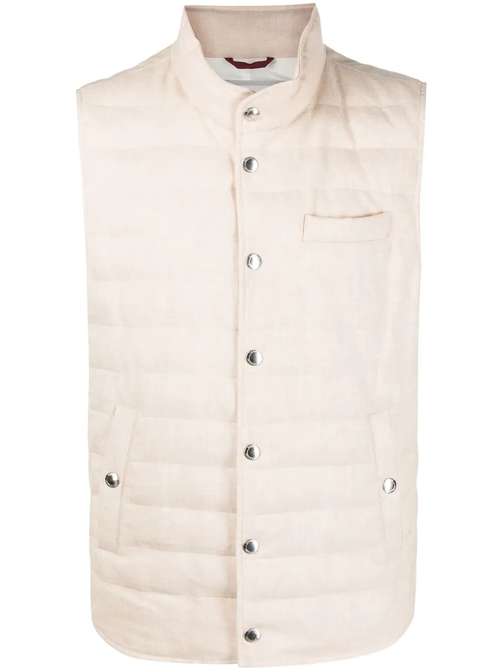 

Дутый жилет Brunello Cucinelli, нейтральный