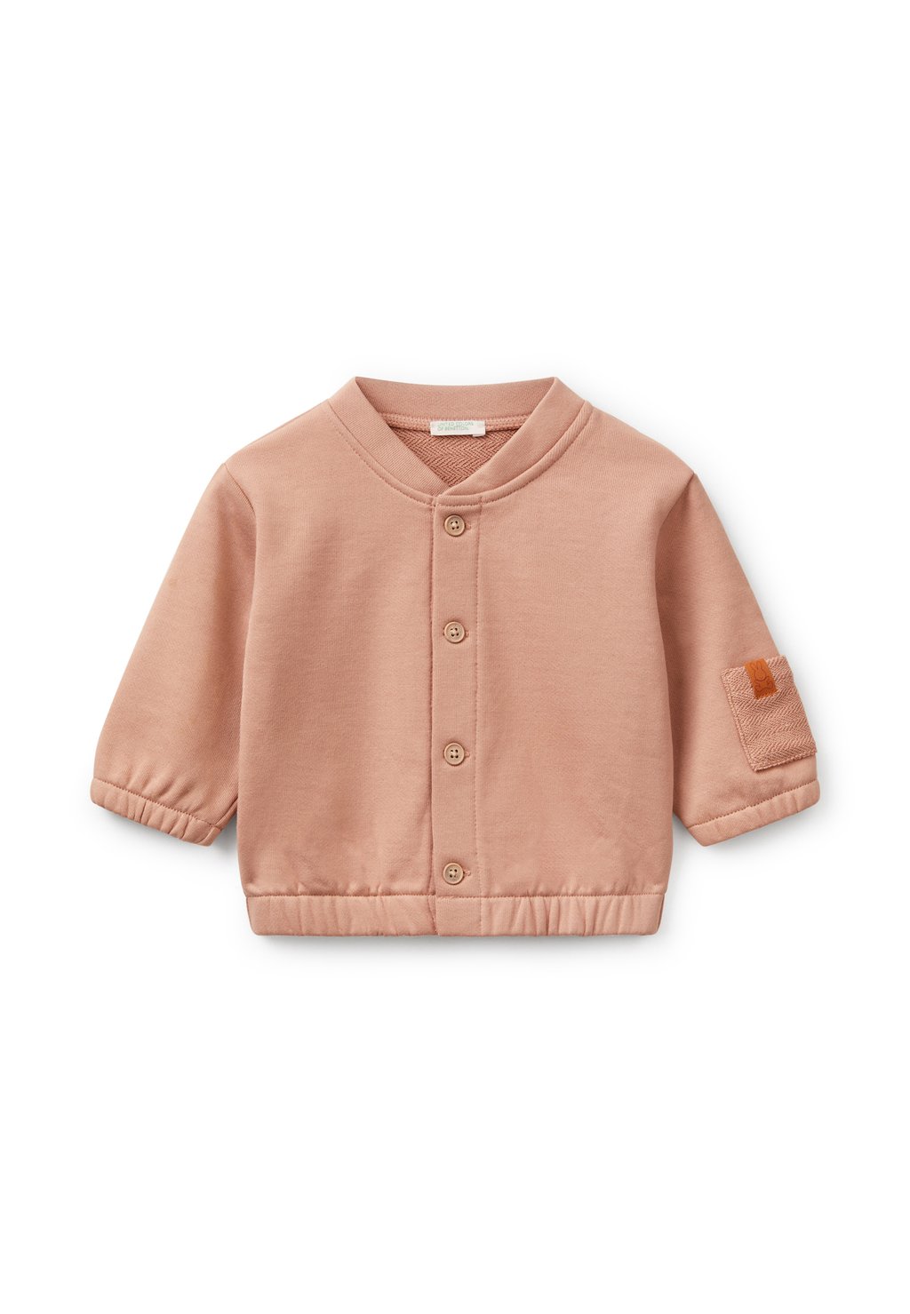 

Толстовка на молнии United Colors of Benetton, бежевый