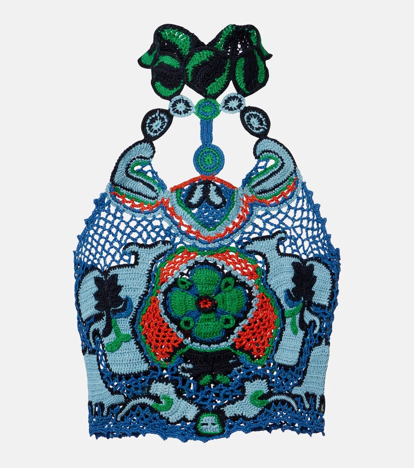 Укороченный топ с цветочным узором, Etro, мультиколор